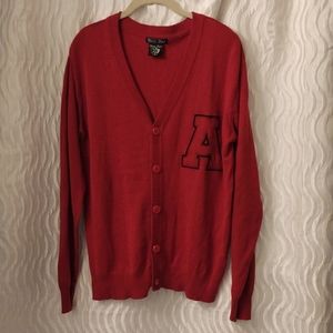 Bare Fox 26 One Nation Preppy Varsity Cardigan XL Casual Trendy Fitted Unisex